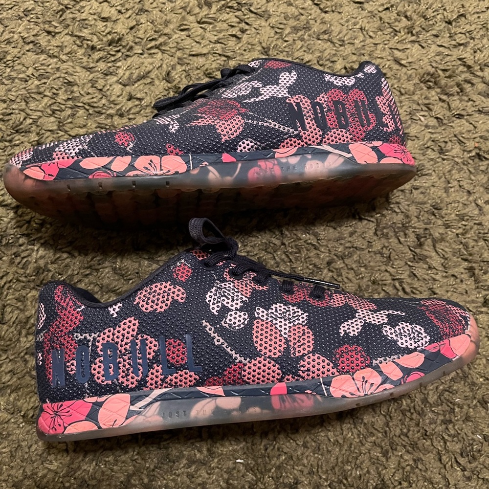 NOBULL Navy Cherry Blossom Trainers